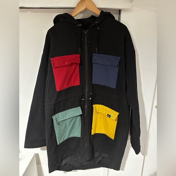 Lazy Oaf Jackets & Blazers - LAZY OAF WOMENS COLOR BLOCK PARKA JACKET